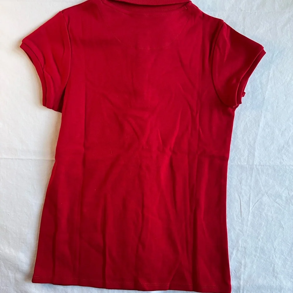 Izod Girls Uniform Scarlet Short Sleeve Polo